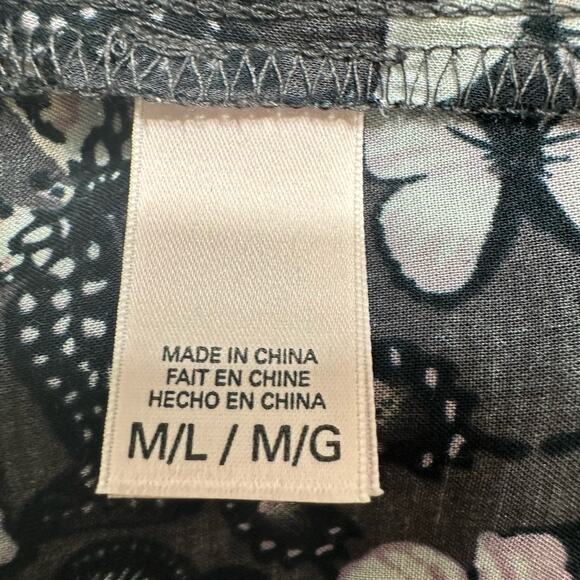 Victoria's Secret Butterfly Print Kimono Beach Cover Up Womens‎ Top Size M/L Top - Picture 7 of 7